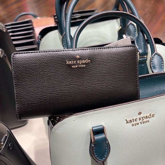 Kate Spade Darcy Large Slim Bifold Wallet 
Black - Picture 6 of 16